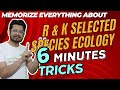 r and k selected species | r and k selection in population ecology | tricks to remember for CSIR NET