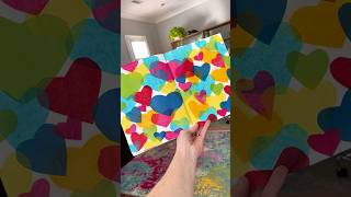 2025 sketchbook - Day 9 Tissue paper hearts