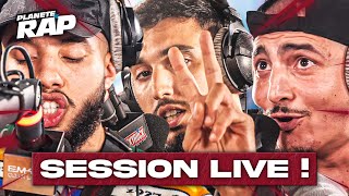 SESSION FREESTYLE avec Emkal, Cappuccino, Benab, Zeguerre, GLK, HMZ \u0026 Solazone ! #PlanèteRap