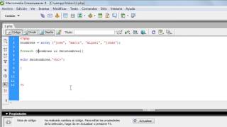 PHP tutorial 13. Bucle Foreach