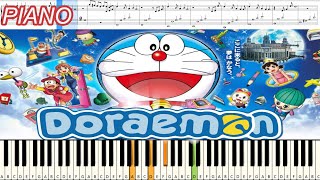 Doraemon Theme Song - เพลง โดราเอม่อน : Piano Cover & Tutorial | MUSIC SHEET