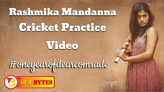 Rashmika Mandanna Cricket Practice Video