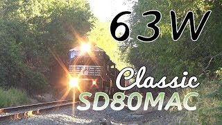 Classic SD80MAC on Norfolk Southern 63W [Celebtrating 3 years on channel]