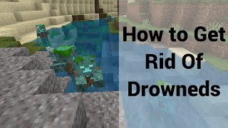 How To Get Rid Of Drowned's In Minecraft