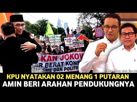 VIRAL‼️ KPU Putuskan 02 Menang Satu Putaran, Anies Langsung Beri Arahan ...