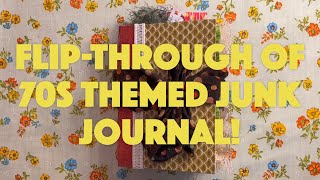 *SOLD* Flip-Through of Groovy "Diggin' It" 70s-Themed Junk Journal! (Listed in Etsy shop)