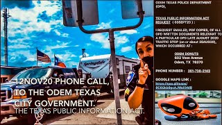 HCNS BROADCAST # 230  (21NOV20) - TEXAS PENAL CODE 38.15, THE TEXAS PIA, \u0026 THE ODEM TEXAS PD. 👮🏽🚔