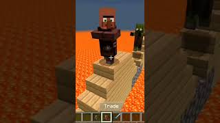Can Villager Complete This Hardcore Parkour 👀 #shorts