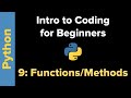 Basic Python 3 for Beginners 9: Functions