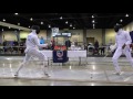 lewis weiss v adam rodney t4 div 1 mens epee december nac 2016