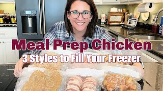 Easy Meal Prep: 3 Delicious Chicken Recipes For Freezer Storage!