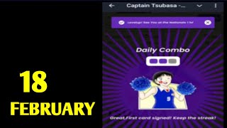 Captain Tsubasa Daily Combo 18 February| Captain Tsubasa Airdrop Combo