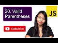 Valid Parentheses Leetcode Javascript