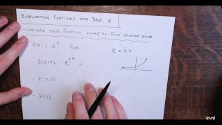 Evaluating Functions with Base e