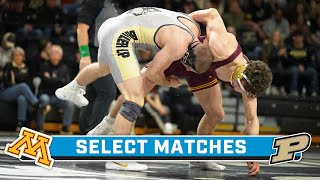 Select Matches: Minnesota at Purdue | Big Ten Wrestling | Feb. 11, 2024