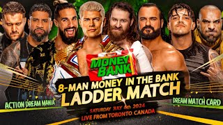 WWE Money In The Bank 2024 Dream Card (Toronto, Canada) | My Dream Match Card | Action Dream Mania