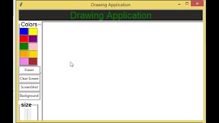 Simple Drawing Application using Tkinter in Python