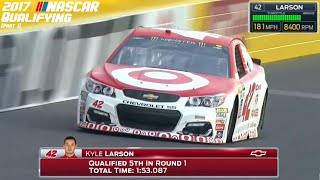 2017 NASCAR Qualifying Laps (Part 1)