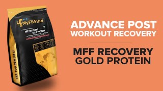 MFF Recovery Gold Protein, Advance Post Workout Muscle, Glycogen, Vitamins \u0026 Minerals recovery.