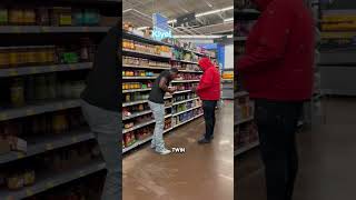 Twin pranks on strangers in Walmart😂😭  #twins #funny #laugh #troll #prank #atl #atlanta #explore