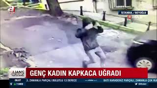 Taksim'de genç kıza kapkaç dehşeti!