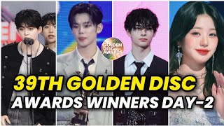 39th GOLDEN DISC AWARDS 2025 WINNERS Day-2 (Leaked)