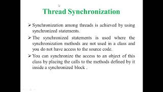 Video 36 Thread Synchronization in Java