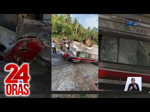 24 Oras: (Part 3) Pahinante, patay nang mahulog at madaganan ng bumaligtad na jeepney;…, atbp.