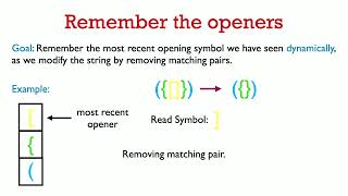 31251 Lec 6.2: Valid Parentheses (motivation for a stack)