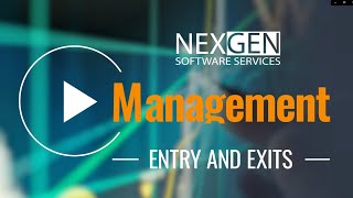 Nexgen Software Trade Entry and Exit Management