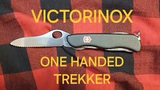 VICTORINOX:  ONE HANDED TREKKER:  the modern swiss army knife!