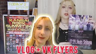 Kansai Rock Summit '24 | Vlog + Visual Kei Flyers I got after the concerts