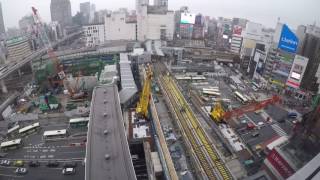 東京メトロ 銀座線 渋谷駅 線路切替工事 GoPro5