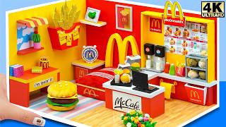 DIY McDonald's House from cardboard! How I Make It? | Miniature World