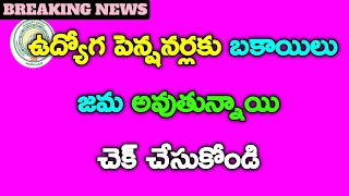 ఉద్యోగ పెన్షనర్లకు వీరికి బకాయిలు జమ అవుతున్నాయి చెక్ చేసుకోండి/PENDING BILLS RELEASED