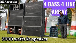 BE Acoustics DJ Setup 4 Bass and 4 Line array @VkiVan