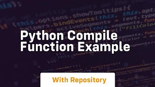 python compile function example