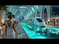 FUTURE CITY 2050 ✦ 1 Hour Sci-Fi Ambient Soundscape | Neon Market • Sky Transit • Calm | 4K