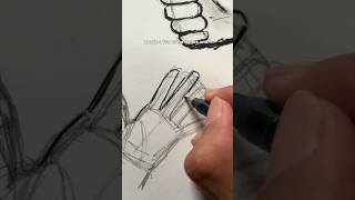 Best way to LEARN drawing HANDS!!🔥 -#shorts