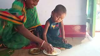 Fulmani eatingrice with chicken #janta village