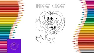 Huggy Wuggy & Kissy Missy Coloring Creativ TV Pages / Poppy Playtime  / Cartoon @Coloringcreativtv