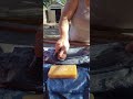 hand washing work jeans with lirio and a scrub brush foryou asmrcommunity laundrytime satisfying