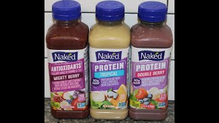 Naked Juice: Antioxidants Mighty Berry, Protein: Tropical \u0026 Double Berry Review