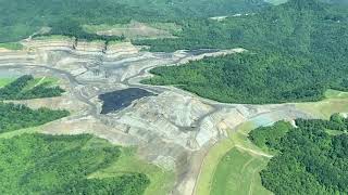 Mountaintop Removal on Coal River Mountain over Sandlick, Arnett, & Rock Creek, & Clear Fork WV Area