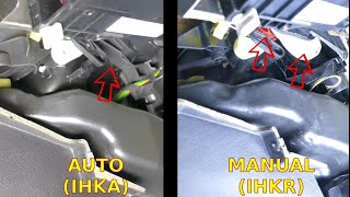 BMW E46 Physical difference between IHKA and IHKR climate control modules