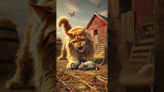 Ultimate Farm Showdown! 🐱🔥 Orange Maine Coon vs. Dog, Rooster, Duck \u0026 More! #OrangeCat