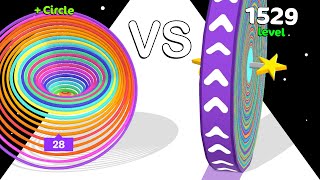 Circles Runner VS Peel Runner 3D: ASMR Gameplay ❌ Max Level!