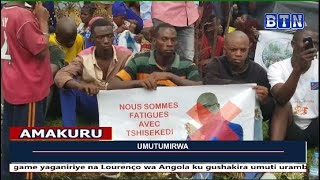 #AMAKURU 21H:31/01/2025:RDC habyukiye imyigaragambyo y'abanyecongo basaga 5000 basaba felix kwegura