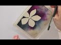 how to paint a white flower with watercolors **all levels**