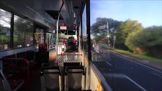 【ニュージーランド】 オークランド　空港行きスカイバスからの車窓と車内風景　SkyBus in Auckland New Zealand　(2018.10)